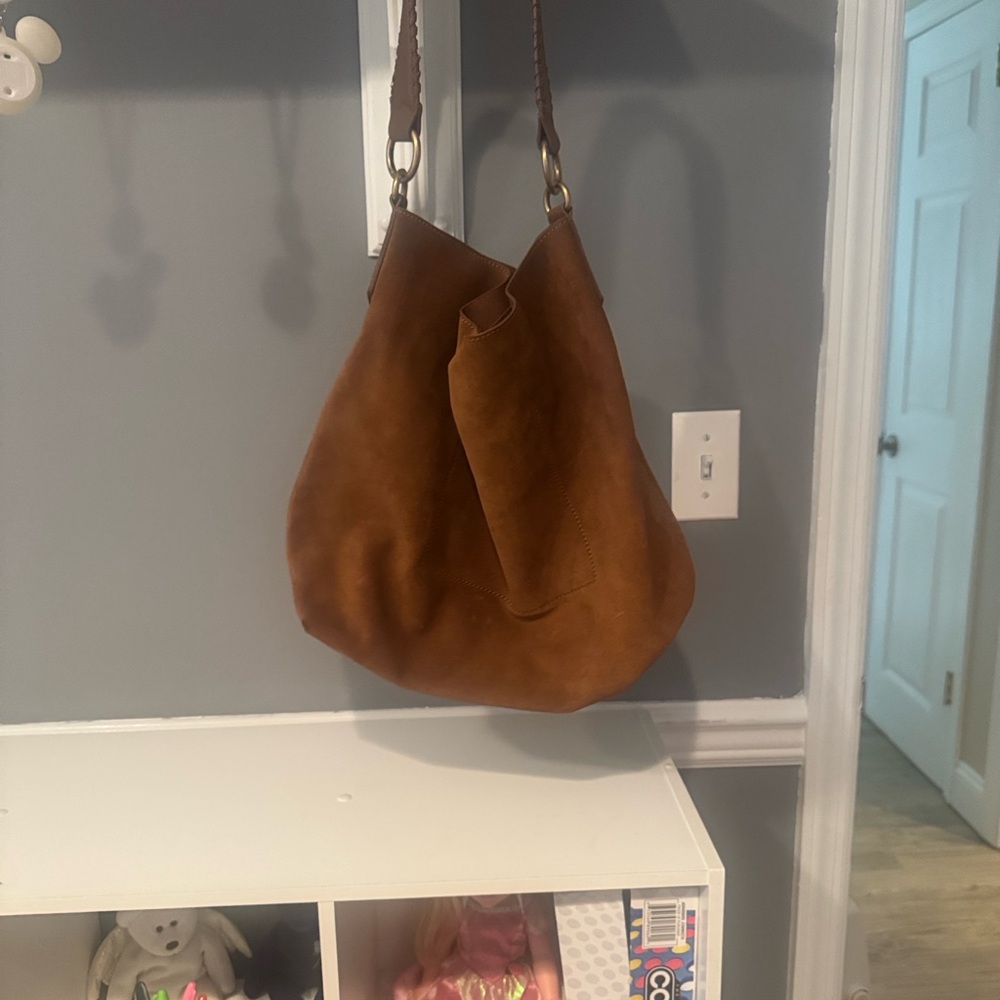 Banana Republic Suede Hobo Shoulder Bag